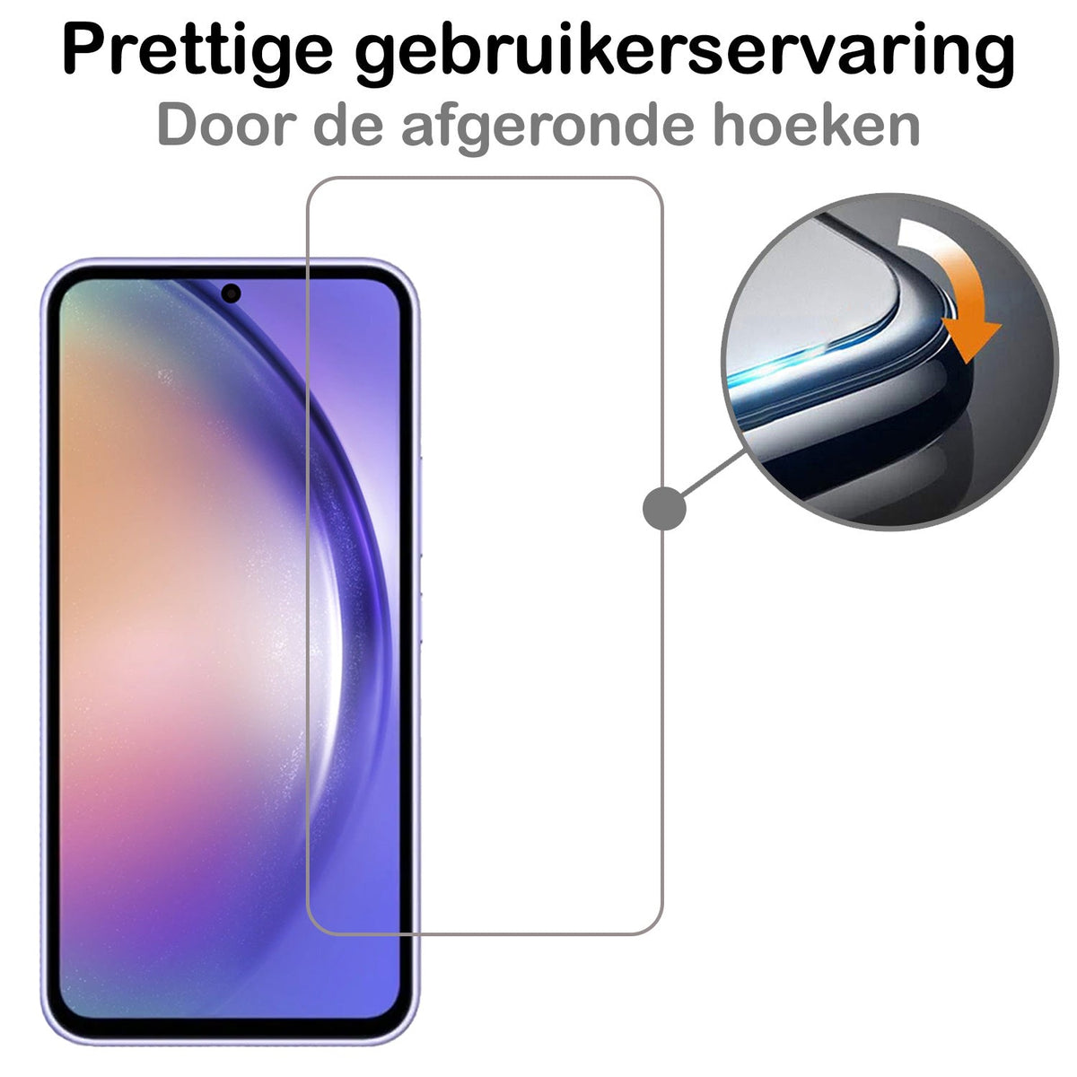 Screenprotector van gehard glas met antikrasbescherming