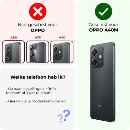 Gehard glazen screenprotector voor OPPO A40m met krasbescherming