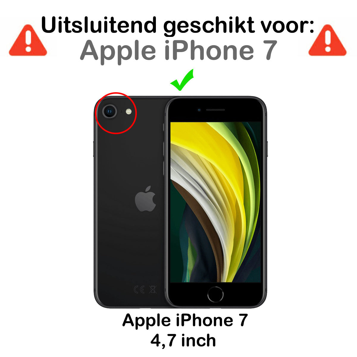 Gehard glazen privacy screenprotector voor iPhone 7