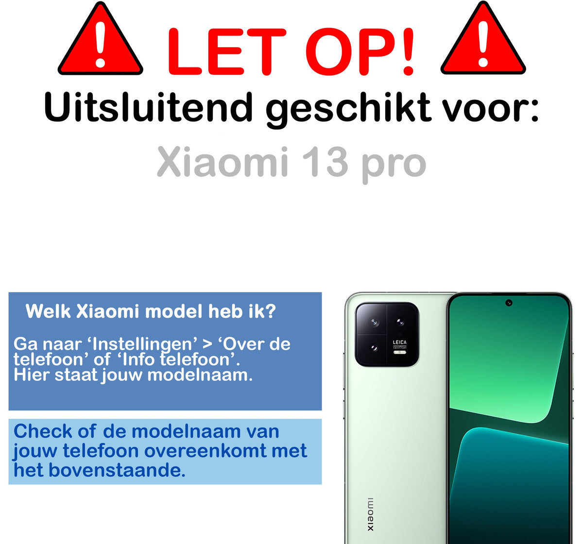 Gehard glazen screenprotector voor Xiaomi 13 Pro