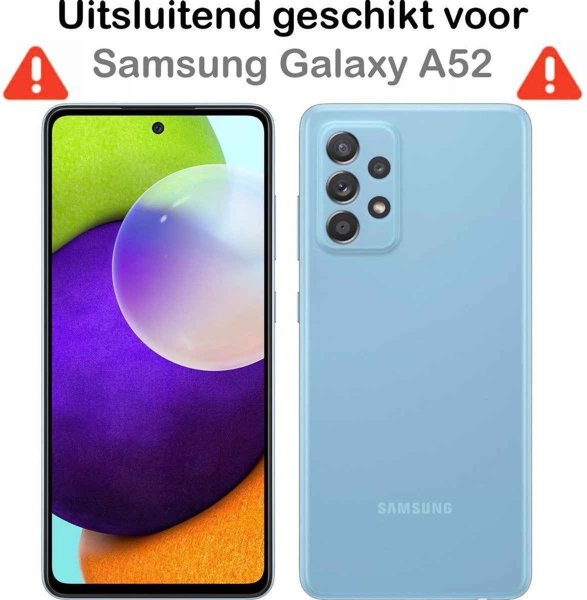 Gehard glazen screenprotector met krasbestendige bescherming voor Samsung A52