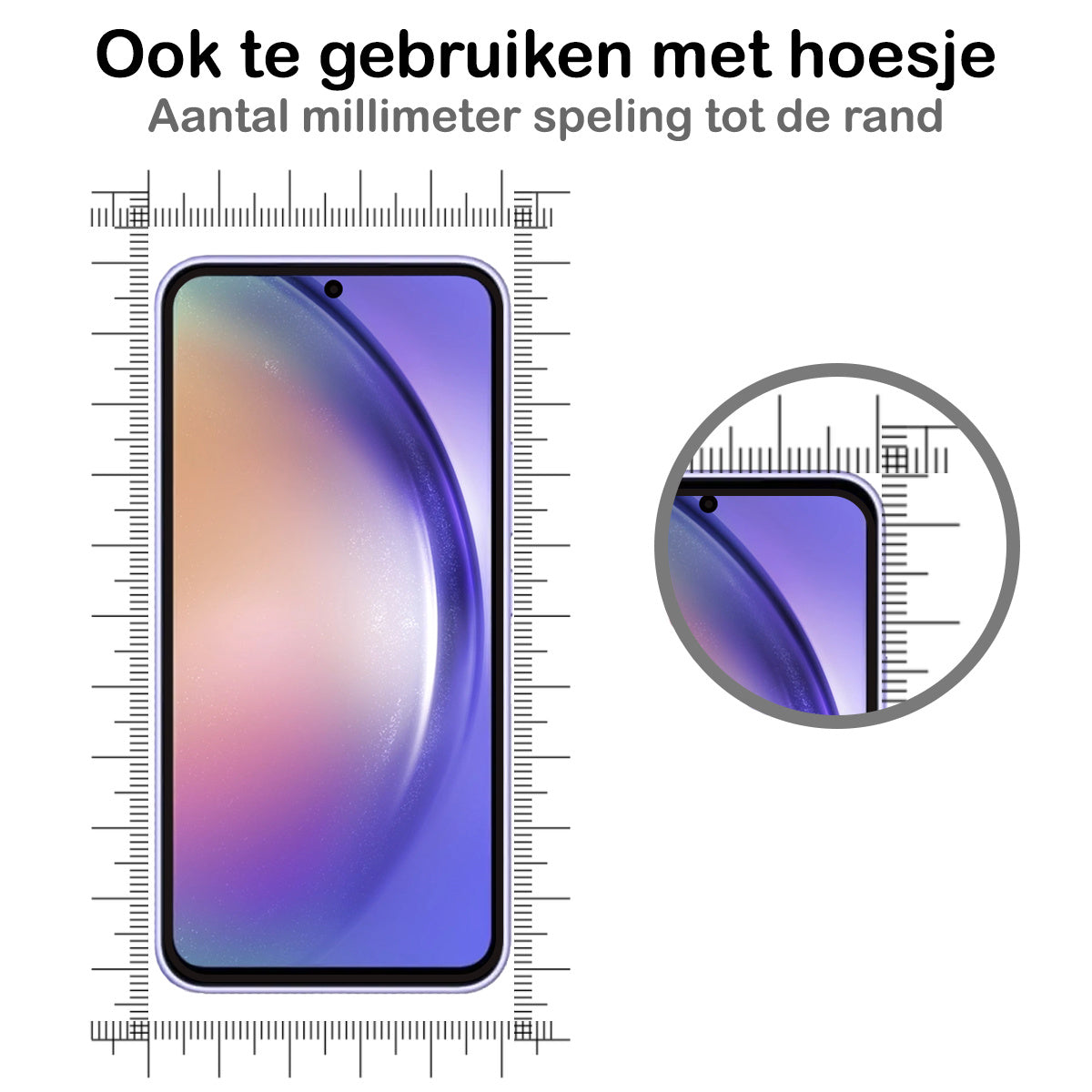 Screenprotector van Gehard Glas met Full Screen Bescherming voor Samsung Galaxy A54