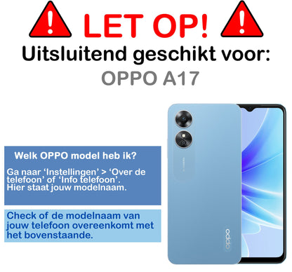 Gehard glazen screenprotector met krasbescherming voor OPPO A17