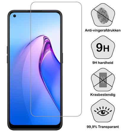 Gehard glazen screenprotector voor OPPO Reno 8 Pro met antikraslaag