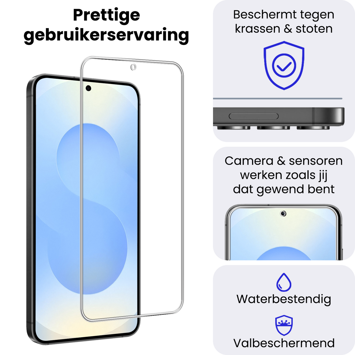 Gehard glazen screenprotector met anti-kraslaag voor Samsung Galaxy S25 FE