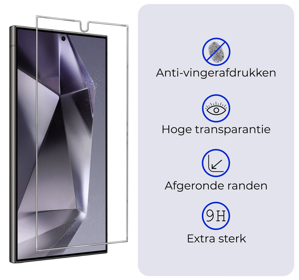 Gehard glazen screenprotector met krasbescherming