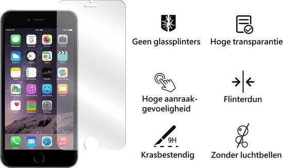 Gehard Glazen Screenprotector voor iPhone 7 met Krasbescherming
