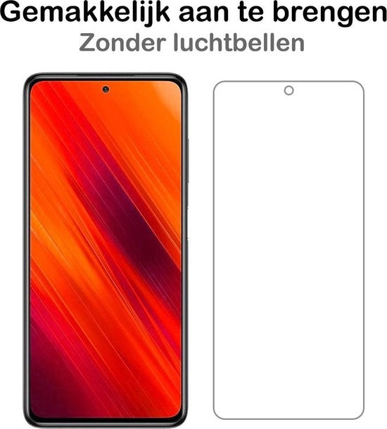 Gehard glazen screenprotector voor Poco X3 met krasbescherming