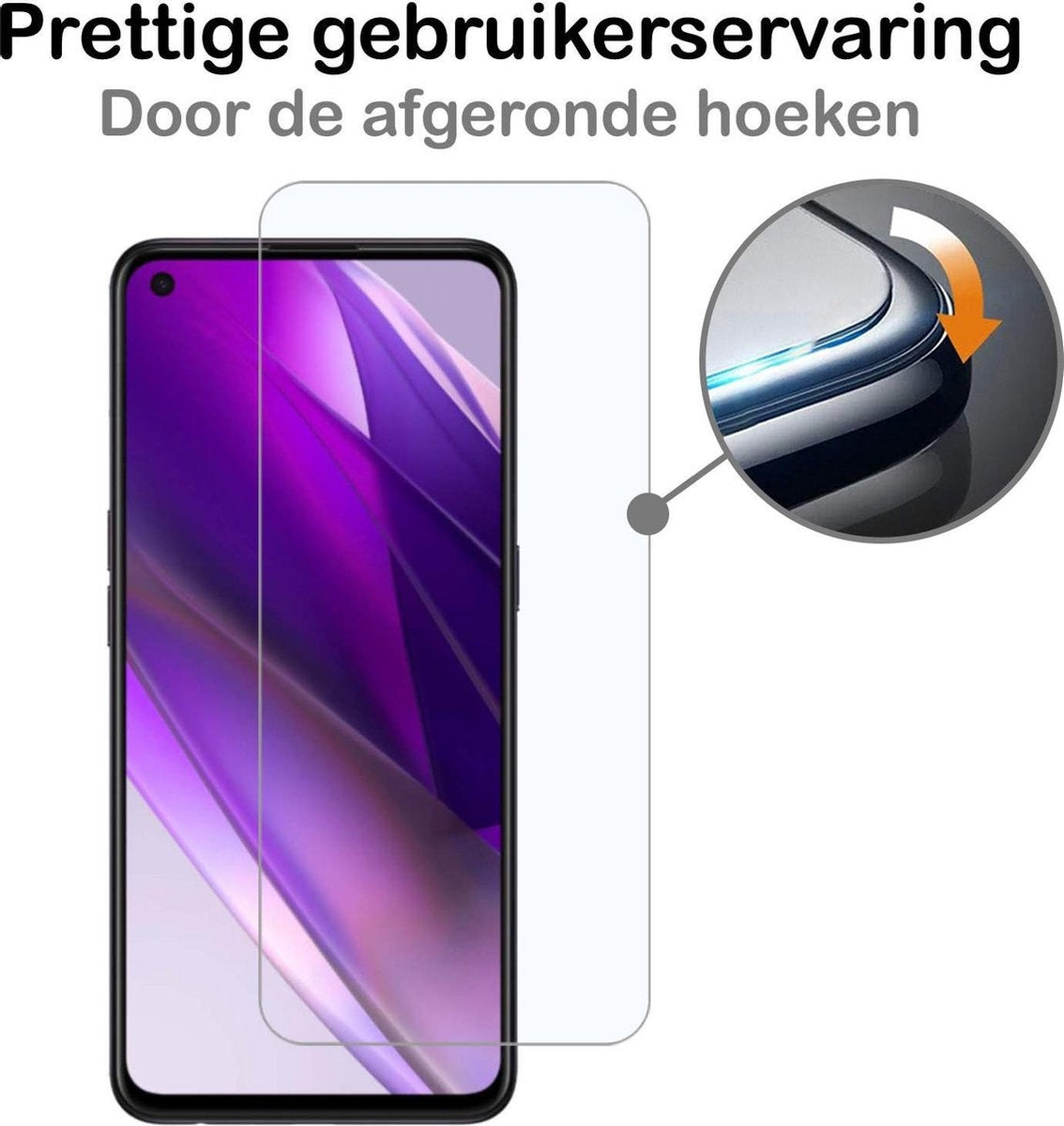 Gehard glazen screenprotector voor OPPO Find X3 Lite