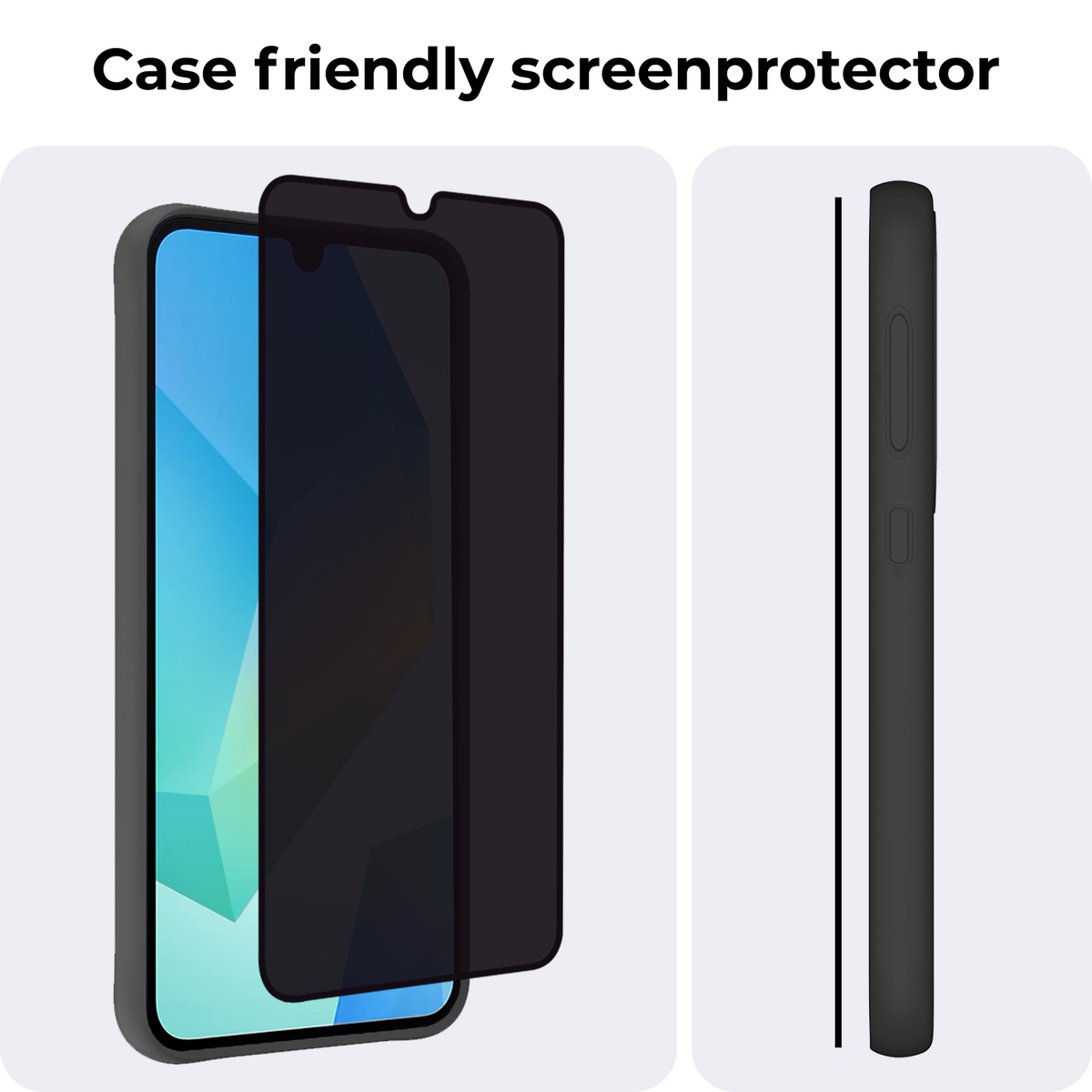 Privacy screenprotector van gehard glas voor Samsung Galaxy A16