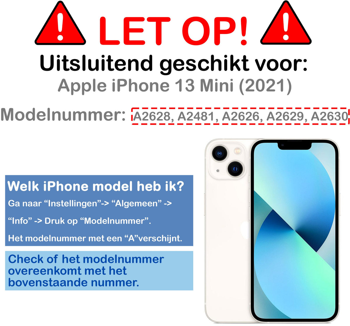 Gehard glas camera screenprotector voor iPhone 13 Mini