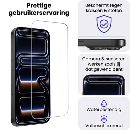 Gehard glazen screenprotector voor iPhone 17 Pro Max met volledige dekking