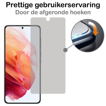 Privacy screenprotector van gehard glas