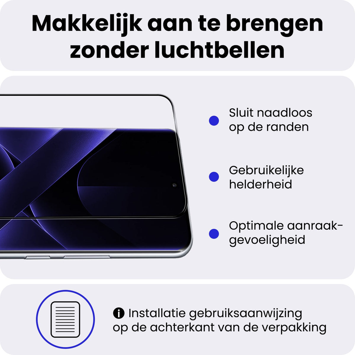 Screenprotector van gehard glas voor Xiaomi Poco X7