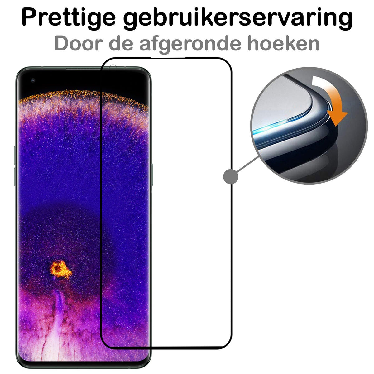 Gehard glazen screenprotector voor OPPO Find X5 Pro