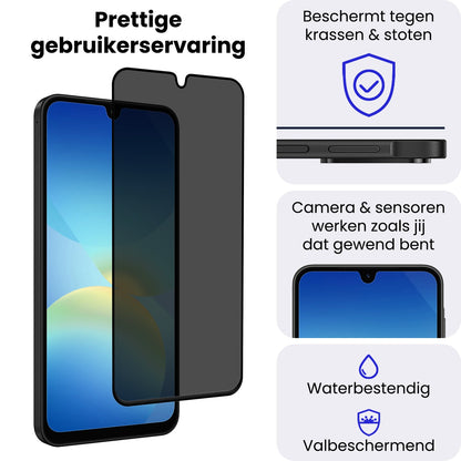 Gehard glazen privacy screenprotector voor Samsung Galaxy A26