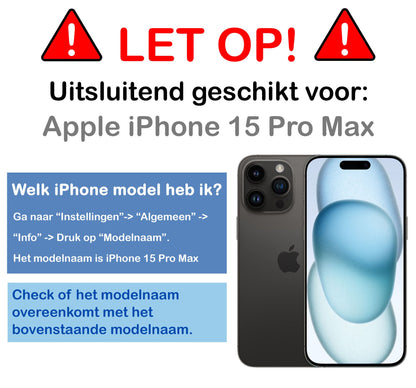 Hybride screenprotector met installatieframe voor iPhone 15 Pro Max