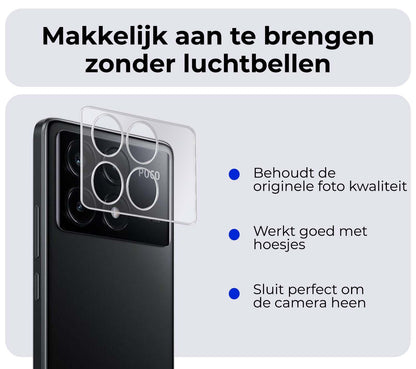Camera screenprotector van gehard glas voor Xiaomi Poco X6 Pro 5G