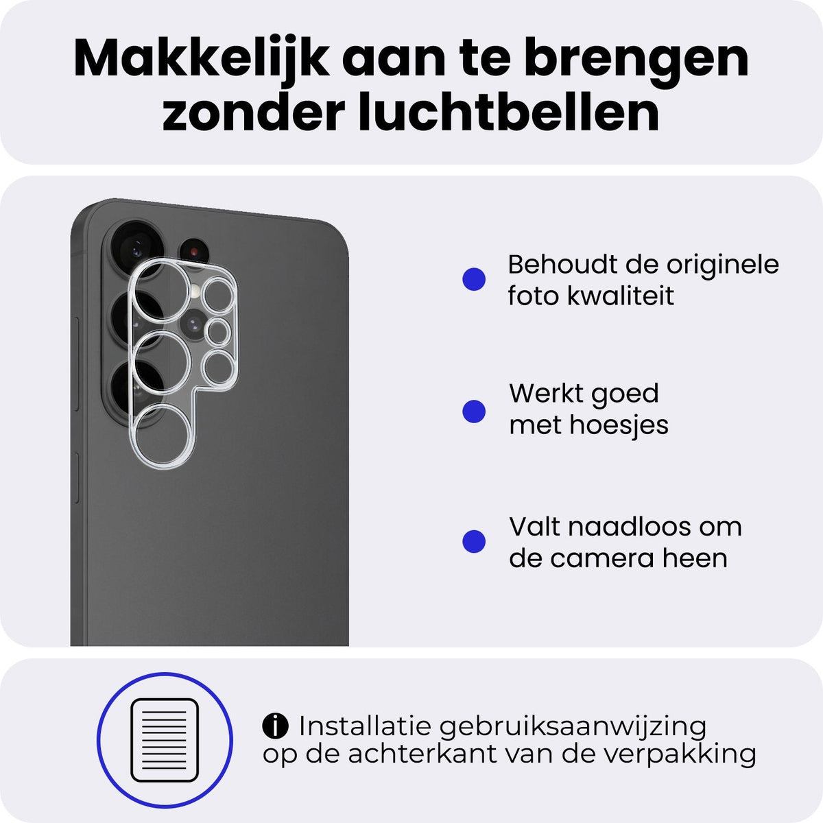 Camera Screenprotector van Gehard Glas voor Samsung Galaxy S26 Ultra