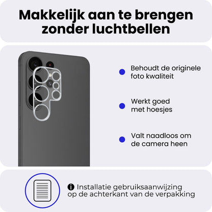 Camera Screenprotector van Gehard Glas voor Samsung Galaxy S26 Ultra