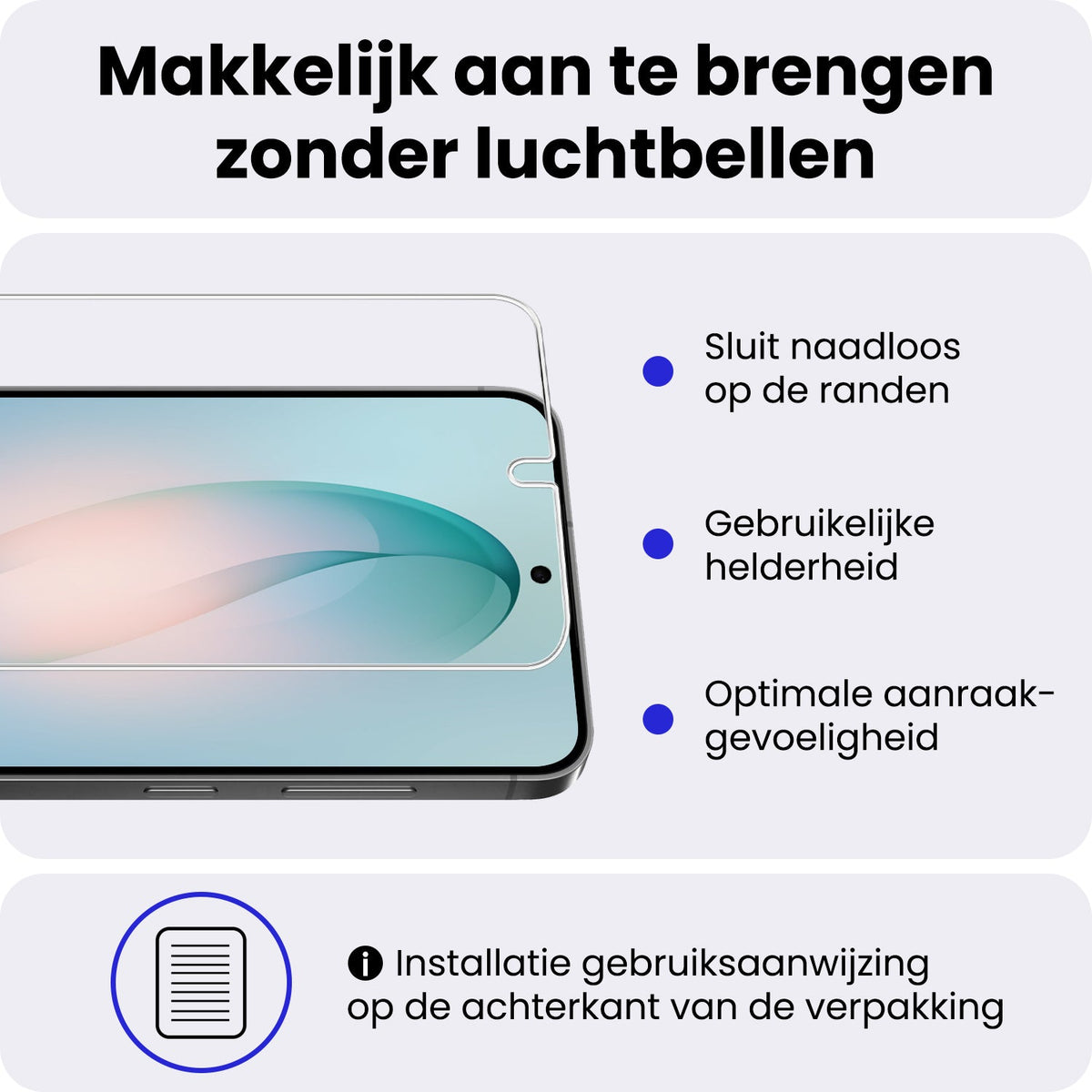 Gehard glazen screenprotector met krasbescherming