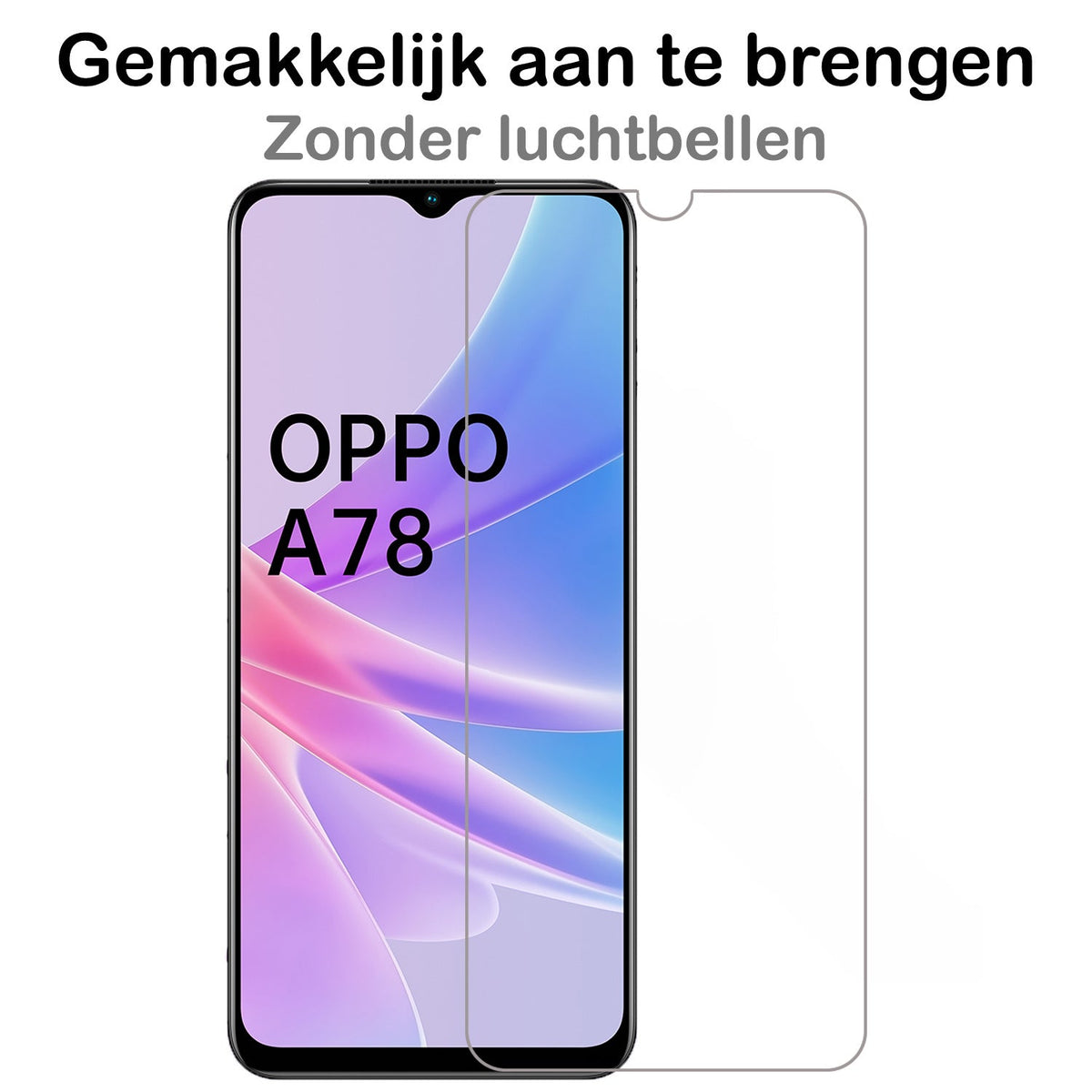 Screenprotector van gehard glas voor OPPO A78 5G