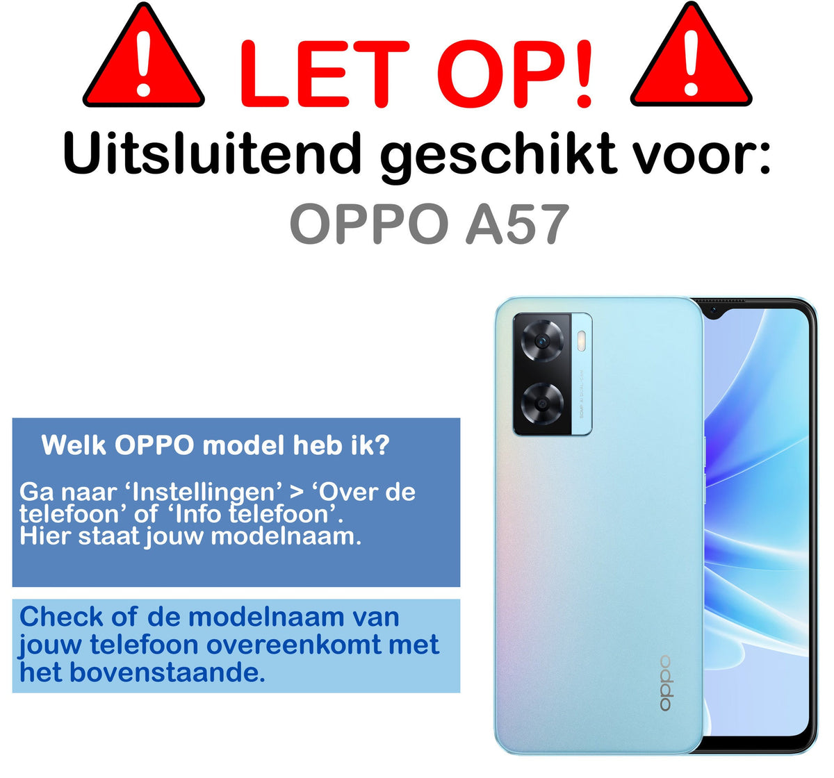 Gehard glazen screenprotector voor OPPO A57s met zwarte randen