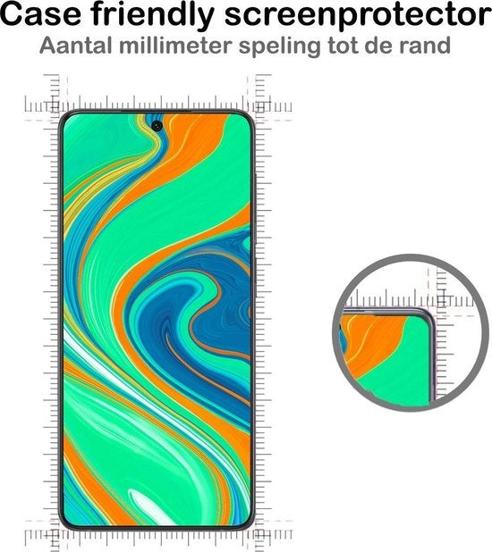 Gehard glazen screenprotector voor Xiaomi Redmi Note 9S