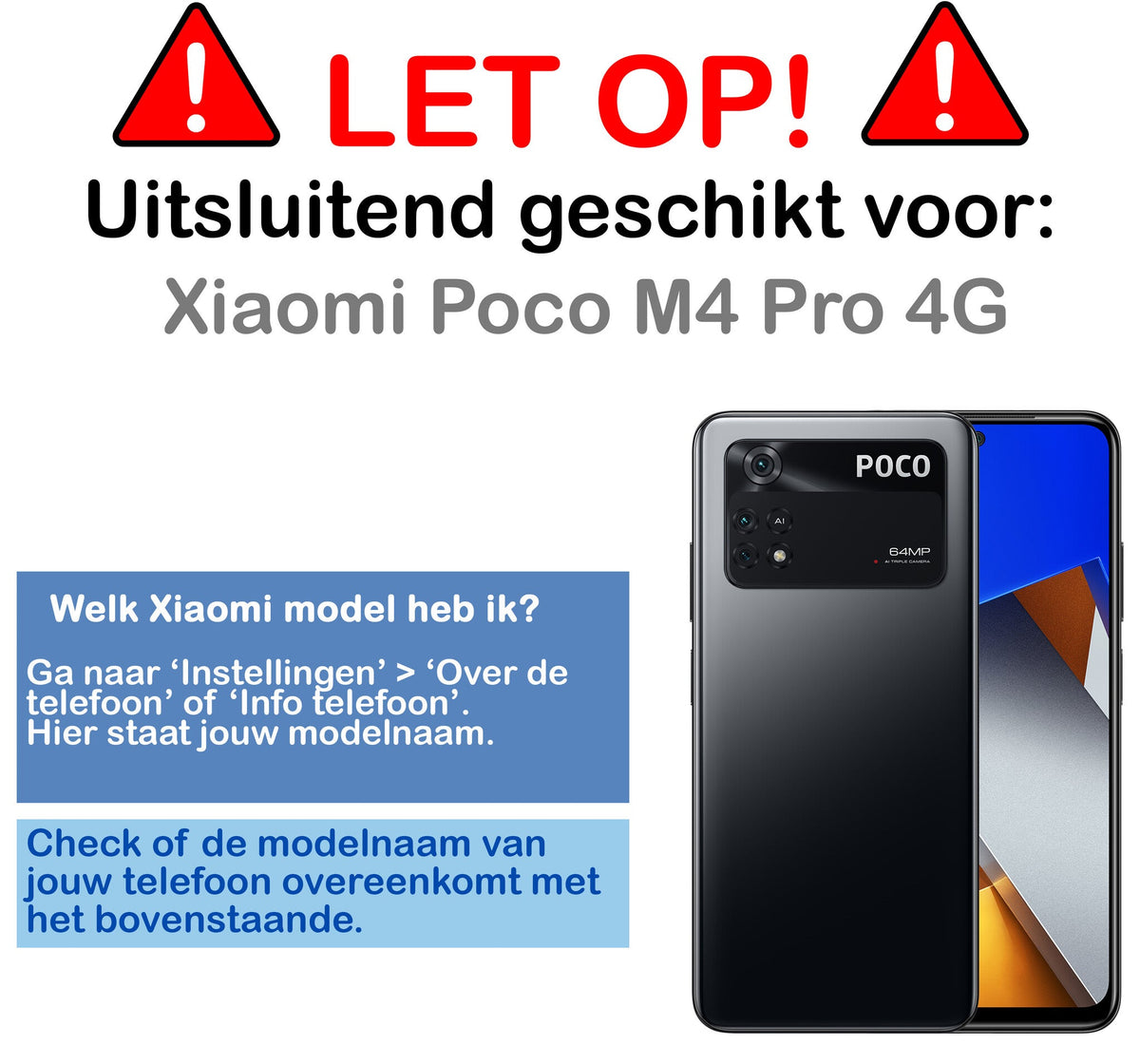 Gehard glazen screenprotector voor Poco M4 Pro 4G