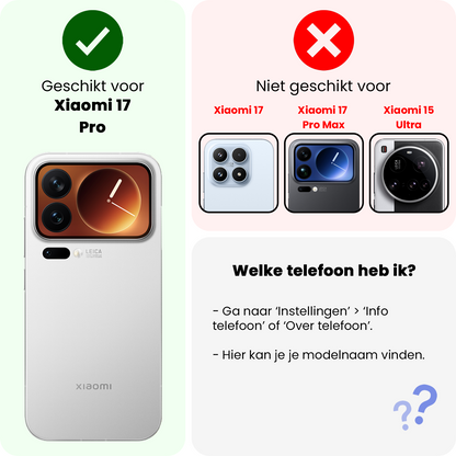 Screenprotector van gehard glas voor Xiaomi 17 Pro