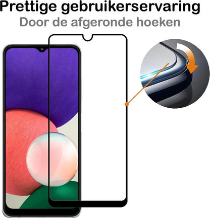 Gehard glazen screenprotector met zwarte randen