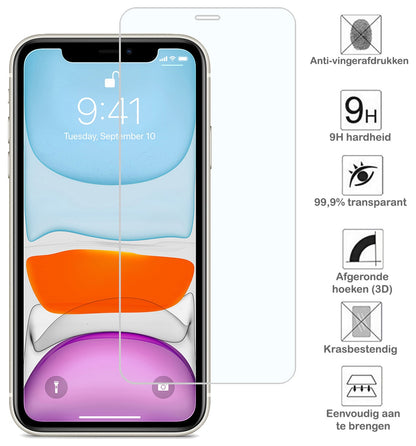 Gehard glazen screenprotector met volledige dekking voor iPhone 11 Pro