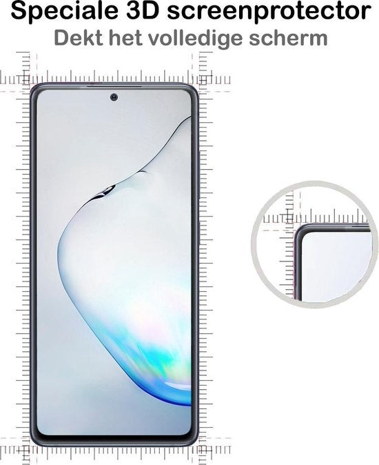 Full Screen Screenprotector Gehard Glas Samsung Galaxy Note 10 Lite