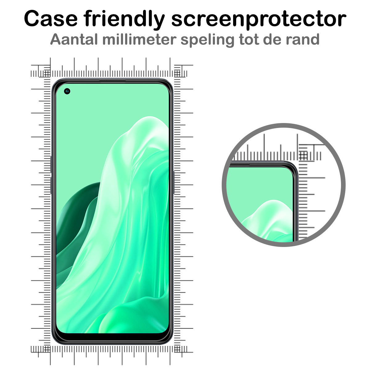Gehard glazen screenprotector voor OPPO Reno 7 met krasbescherming