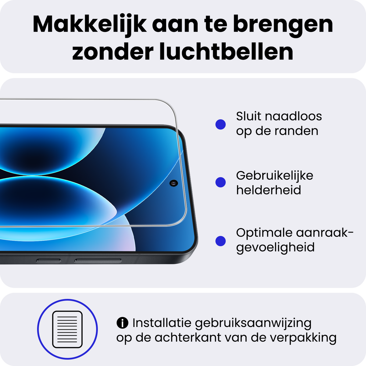Gehard glazen screenprotector voor Xiaomi 17 Pro Max