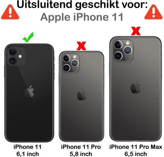Glazen Screenprotector voor iPhone 11 met Antikraslaag