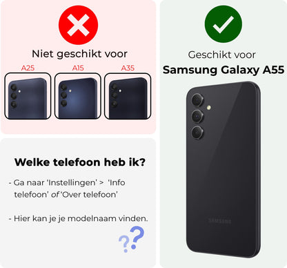 Camera Screenprotector van Gehard Glas voor Samsung Galaxy A55