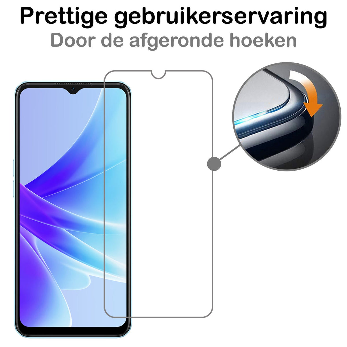 Gehard glazen screenprotector voor OPPO A57s