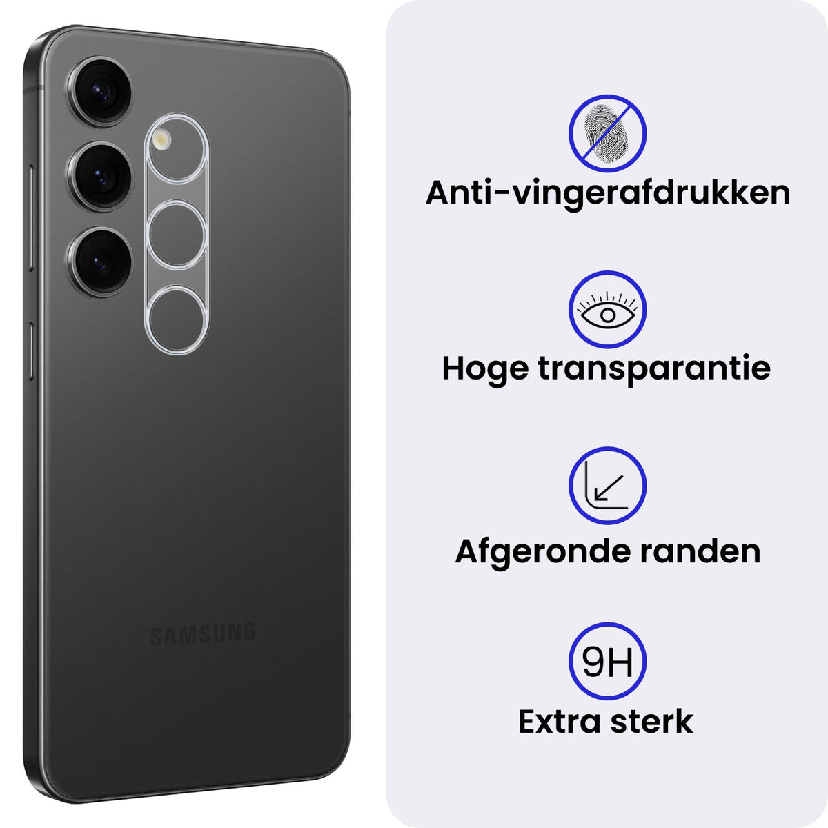 Camera Screenprotector van Gehard Glas Geschikt voor Samsung Galaxy S25