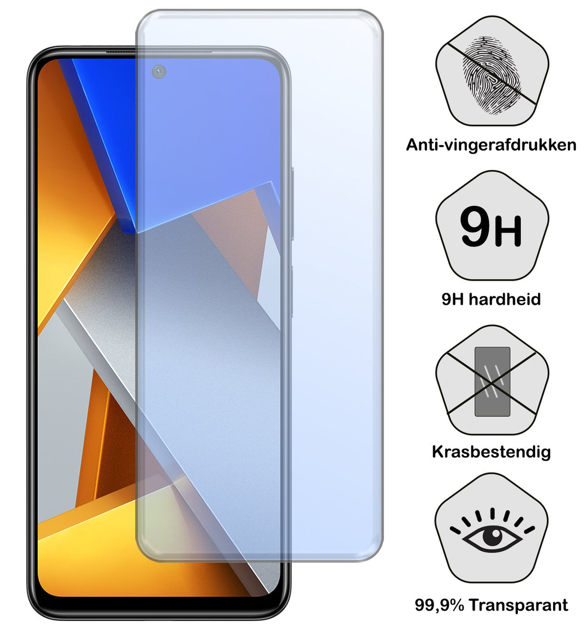 Screenprotector van gehard glas voor Xiaomi Poco X4 Pro 5G
