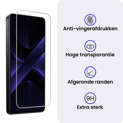 Gehard glazen screenprotector voor Xiaomi Poco X7 Pro met krasbescherming