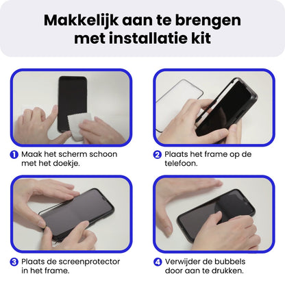 Gehard glazen screenprotector met installatieframe voor Samsung S25