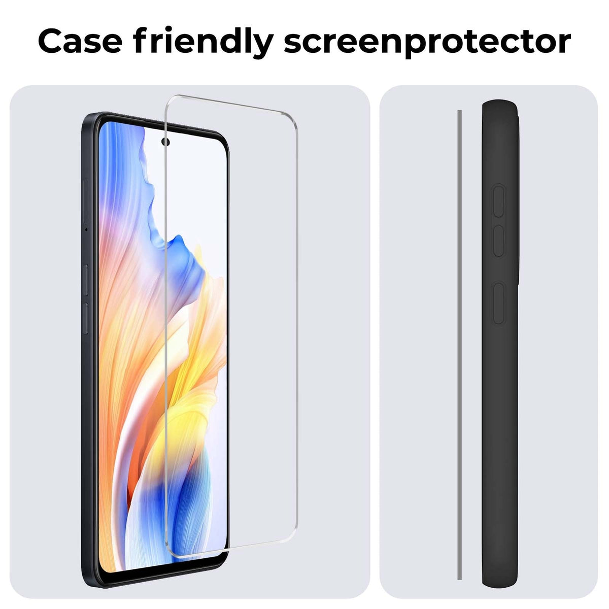 Gehard glazen screenprotector voor OPPO A58 met antikraslaag