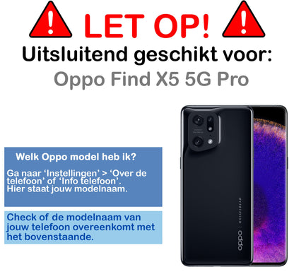 Gehard glazen screenprotector voor OPPO Find X5 Pro