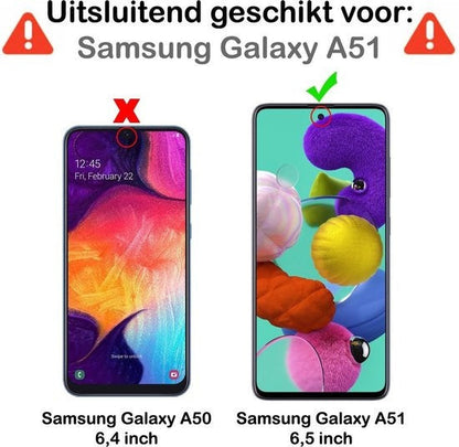 Gehard Glazen Screenprotector Geschikt voor Samsung A51