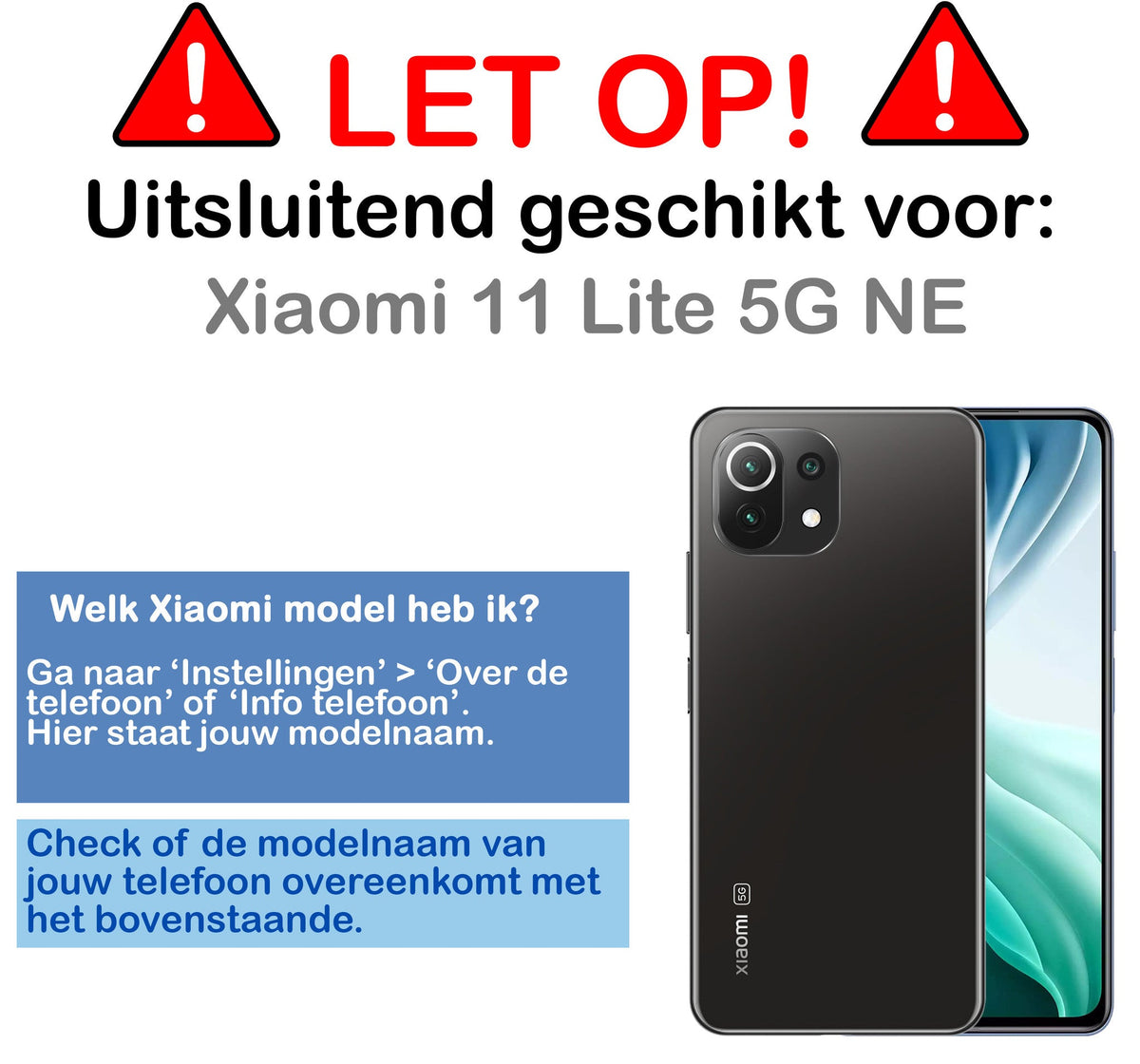 Screenprotector van gehard glas voor Xiaomi 11 Lite 5G NE