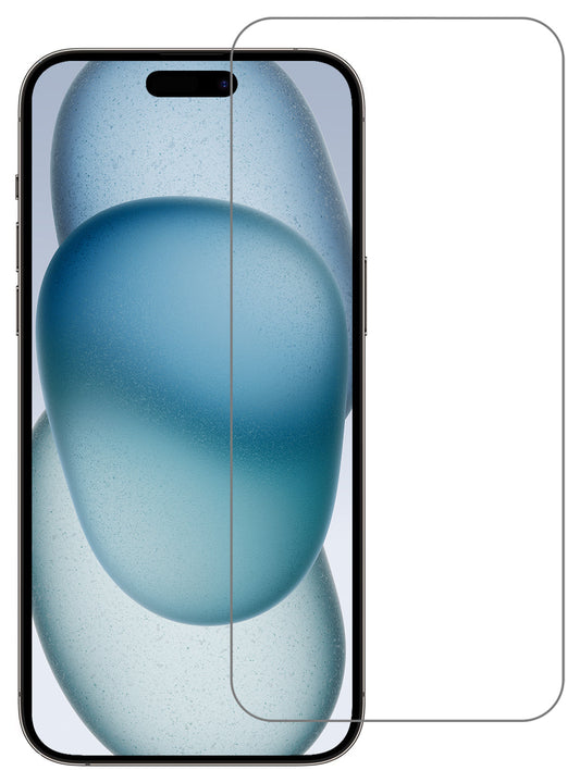 Glazen screenprotector voor iPhone 15 Pro met anti-kraslaag
