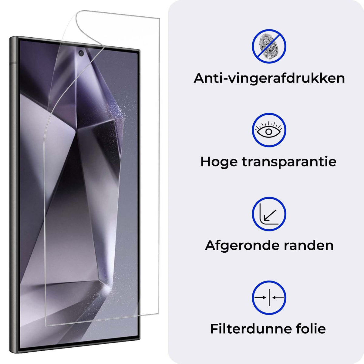 Flexibele screenprotector geschikt voor Samsung Galaxy S24 Ultra