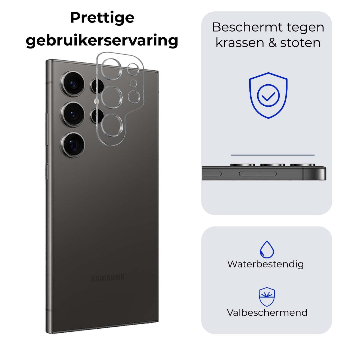 Camera Screenprotector Geschikt voor Samsung S24 Ultra