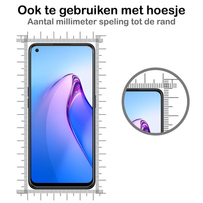 Glazen screenprotector voor OPPO Reno 8 met krasbescherming